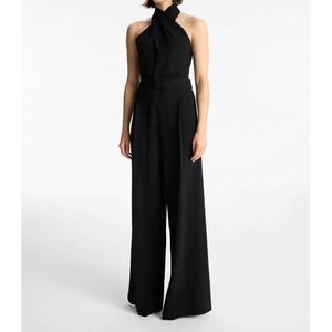 A.L.C. Murphy Wide Leg Jumpsuit Halter Black